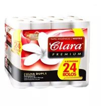 Papel Higienico Clara Premium Doble Hoja X 24 Rollos