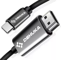 Cable Usb C A Hdmi 4k Adaptador Compatible Con Macbook iPhone Computadoras Dehuka