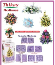 Moldes Para Flores De Foamy Medianas Con 5 Pares De Moldes