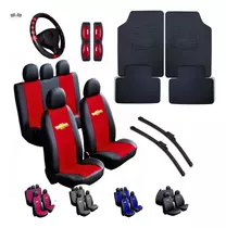 Kit Capa Couro Banco Carro Tapete Volante Chevrolet  Palheta