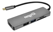 Docking Nisuta Usb C 3.1 A Hdmi, Hub Usb, Lector De Tarjetas