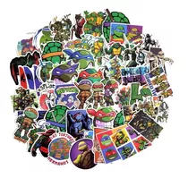 50 Stickers Tortugas Ninjas - Etiquetas Autoadhesivas