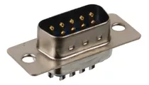 10 Peças * Conector Db9 Macho 180º Rs232 Para Soldar Fio