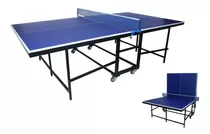 Mesa De Tenis Plegable Modelo Americano 15mm + Set Ping Pong