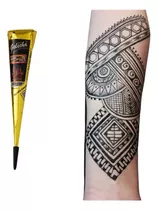 Tatuaje Temporal Pasta Tinta Cono Henna Pintura Corporal