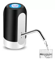 Dispenser Bomba De Agua Bidon Automatico Recargable Usb Color Negro