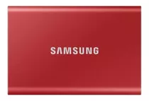 Disco Sólido Externo Samsung Portable Ssd T7 Mu-pc1t0 1tb Rojo