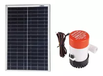 Kit Bomba De Porão 350gph+ Painel Solar 20w Kript