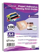 Papel Adhesivo Fotografico Antioxido A4/115g/100 Hjs