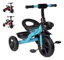 Triciclo Bicicleta Para Niños Infantil Cesta Cajuela Juguete Color Azul