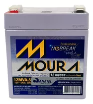 Batería Moura 12v / 5ah Gel Ups Alarmas Luces De Emergencias