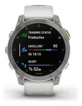 Smartwatch Garmin Zafiro Epix Gen 2 1.3  Caja De  Zafiro  Plateada, Malla  Silicona Y Bisel  Titanio