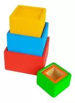 Caixas De Encaixe Brinquedo Pedagógico Em Mdf