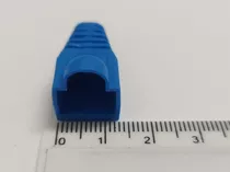 Capa Proteção P/ Conector Rj45 8p8c - Azul - Kit C/ 10 Pçs