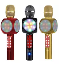 Micrófono Parlante Karaoke Bluetooth Sd Android Luces Led 