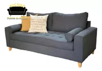 Sillon Sofa Chicago 3 Cuerpos Pana Línea Premiun 