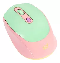 Mouse Inalámbrico Óptico Stf Viva! Para Computadora Color Rosa