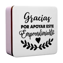 Sello Decorativo Para Emprendedor Gracias X Apoyar Este Empr