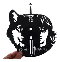 Relógio Parede Personagem Do Game Of Thrones Impresso Em 3d
