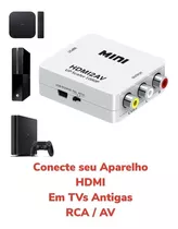 Mini Adaptador Conversor De Hdmi Para Video Composto 3rca Nf