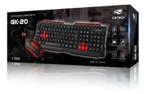 Kit Teclado E Mouse C3tech Usb Gaming Gk-20bk