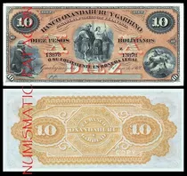 Billete 10 Pesos Boliviano Oxandaburu Garbino - Copia 1784