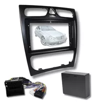 Moldura Do Painel 2din Merc Benz C Class W209 W20 C/ Cabos