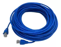 Cabo De Rede Rj45 10 Metros Cat5e Internet Lan Azul Crimpado