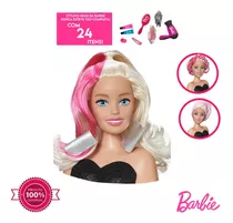 Busto Barbie Styling Hair Penteados C/ Acessorios Pupee 1264