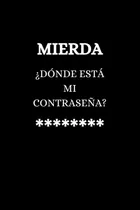 Libro: Mierda ¿dónde Está Mi Contraseña?: Organizador De Dir