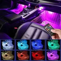 Tirax4 Led Luz Piso Interior Auto +control Ritmica/r&c