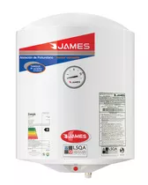 Termotanque Eléctrico James Cilíndrica Acero Convencional 40 L Blanco 230v