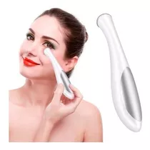 Masajeador Vibrador Para Contorno De Ojos Anti Edad Color Blanco