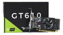 Placa De Vídeo Duex Geforce Gt610, 1gb, Gddr3, 64-bit, Preto