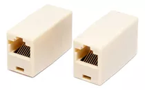 Kit 10 Pçs Emenda Conector P/ Rj45 Fêmea X Fêmea Cabo Rede