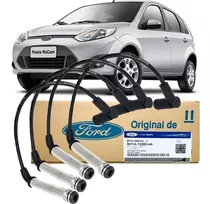 Jogo Cabos Velas Ford Motorcraft Fiesta 1.0 1.6 Zetec Rocam Hatch Sedan 2008 2009 2010 2011 2012 2013 2014 Class Se