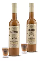 Kit: 2 Licores Bardêra Doce De Leite 500ml + 2 Copos Shot