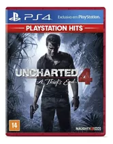 Jogo Uncharted 4 A Thief's End Ps4 Mídia Física Lacrado 