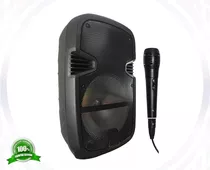 Parlante Amplificador Bluetooth 1000w Led Usb Radio + Mic