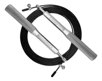 Cuerda Saltar Velocidad Aluminio Fitnics Ajustable Crossfit Color Silver