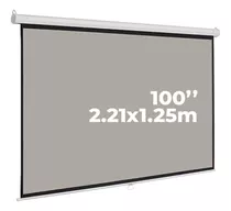 Pantalla Ecran Manual Grey 100  16:9 2.21x1.25 Evision