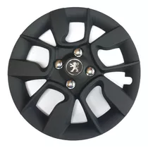 Juego 4 Tazas De Rueda Negra Universal Rodado 14 Tunning