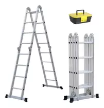 Escada De Aluminio 4x4 16 Degraus 4,7mts + Handy Box Gratis