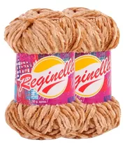 Pack 2 Lanas Chenille Reginella En Total 100grs