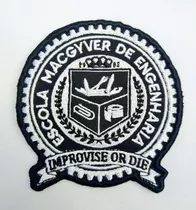 Patch Bordado Termocolante Escola Macgyver De Engenharia