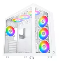 Gabinete Gamer Xigmatek Aquarius Pro Arctic 7 Coolers Argb Color Blanco