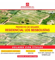 Residencial Los Beisbolistas Proyectos De Solares En Jubey