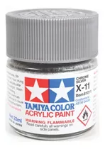 Pintura Tamiya X-11 Chrome Silver X11 Acrilica 23 Ml. Hobby