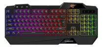 Teclado Gamer Havit Kb488l Multi-função Com Led Rgb Preto