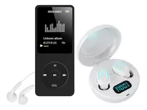 Reproductor De Música Mp3 Mp4 + Auriculares Bluetooth